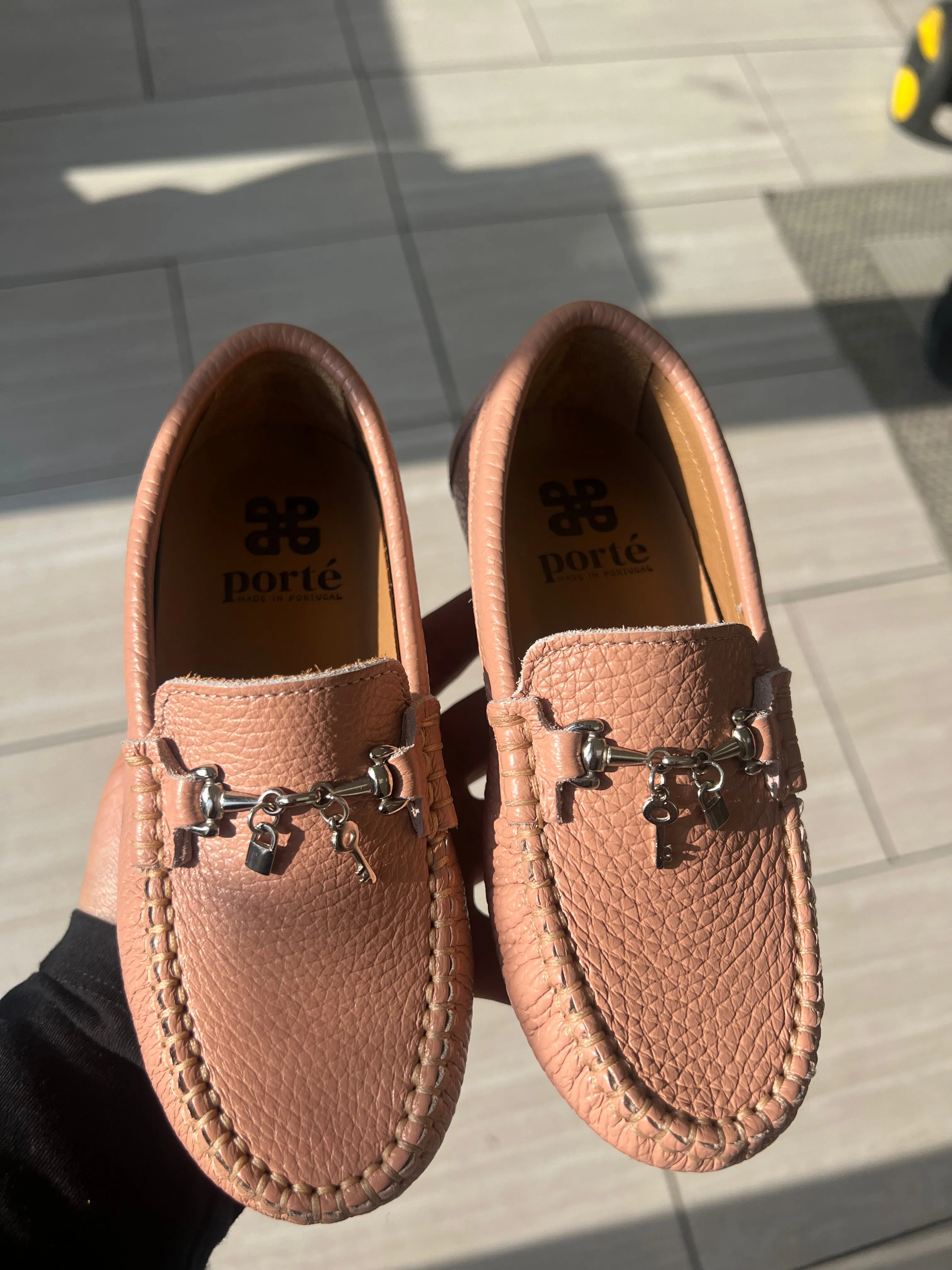 Porte Pebbled Pink Charms Loafer
