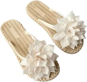 Premium Comfort Cute Blossom Flower Flip Flops For Women Thong Sandals Slides Summer Slippers Arch Support Soft Sole Footwear