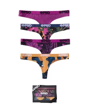 PSD Underwear Women's Holiday Mood Thong 4-Pack