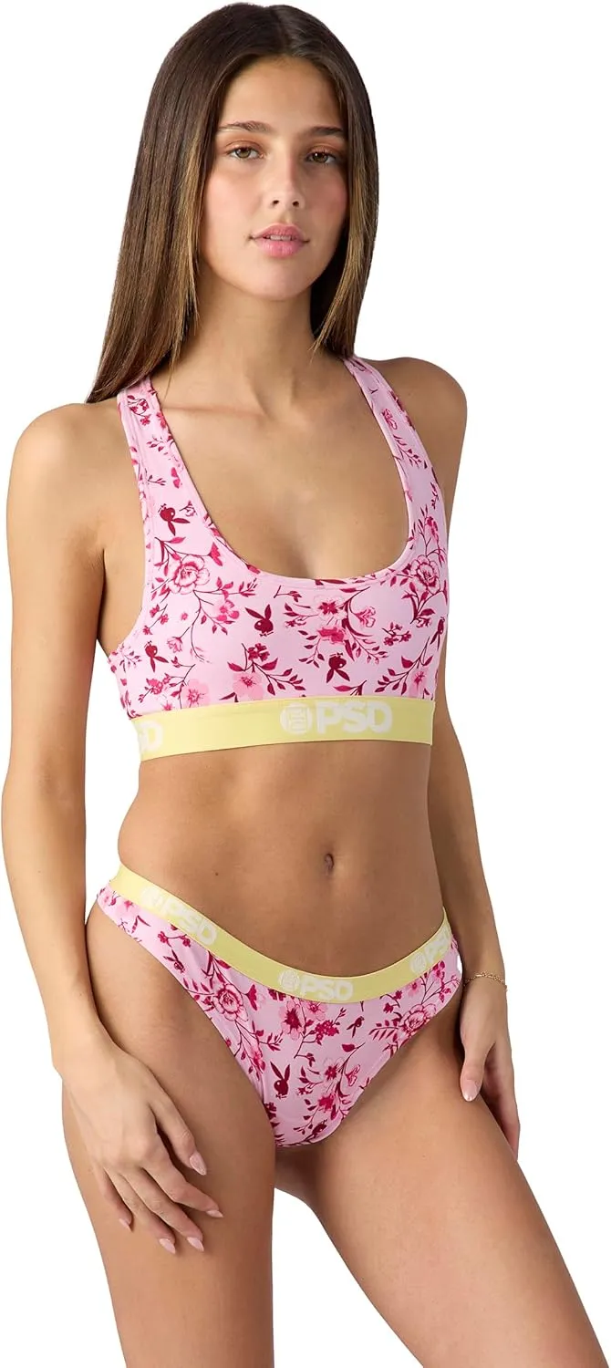 PSD Women's Playboy Thong - Minimal Coverage Women's Underwear - Comfortable Stretch Panties for Women
