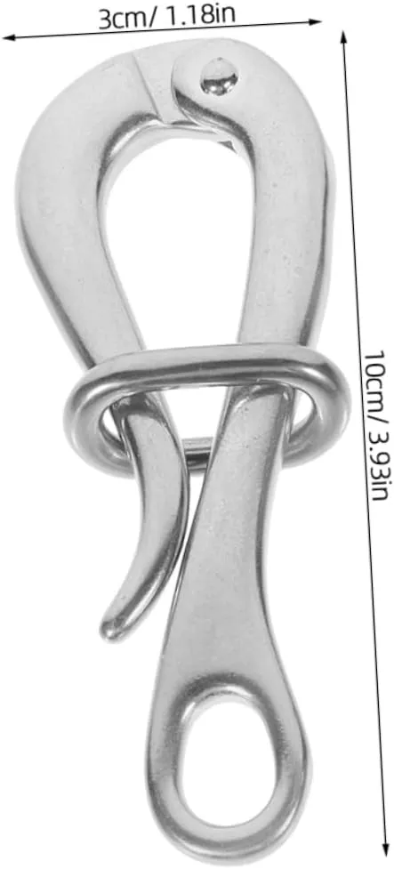 Quick Release Hook Convenient Boat Hook Portable Boat Hook Sailing Boat Yacht Hook Stainless Hook Heavy