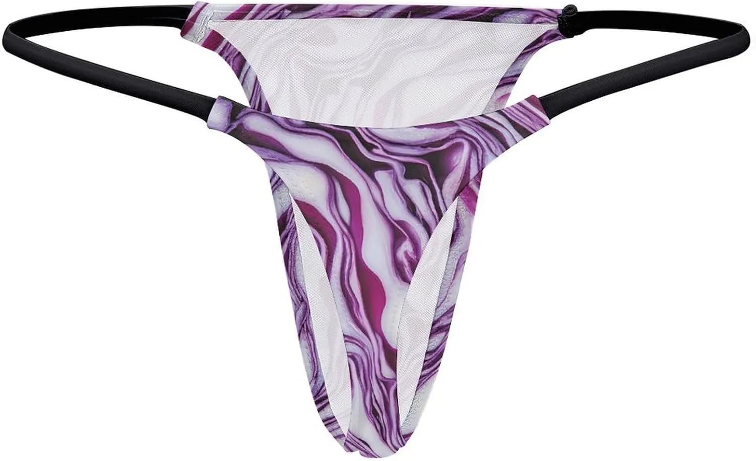 Red Cabbage Sliced Texture Women's G-Strings Thongs Sexy Low Rise Underwear No Show T-Back Panties