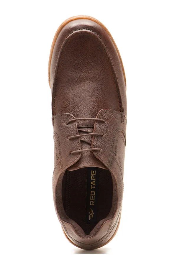 RedTape Men Black Derby Shoes
