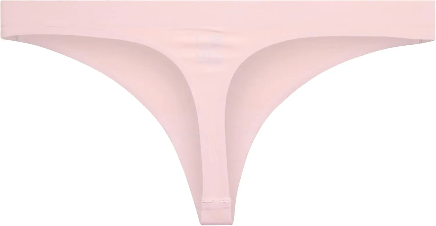 Reebok Women's Thong Underwear - 3 Pack or 6 Pack Performance Stretch Sexy Seamless Thong Panties for Women (Sizes: S-XL)