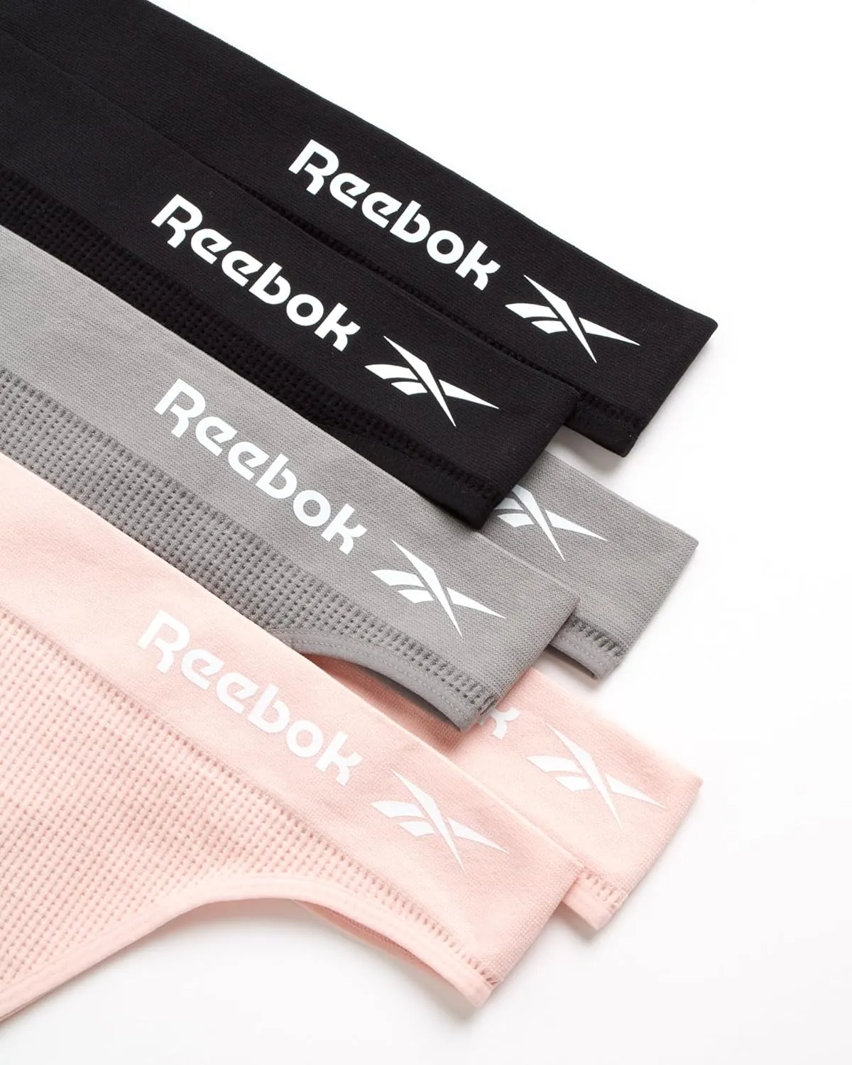 Reebok Women's Thongs - 6 Pack Performance Seamless Thongs for Women Sexy Panties - Breathable Underwear for Women (S-XL)