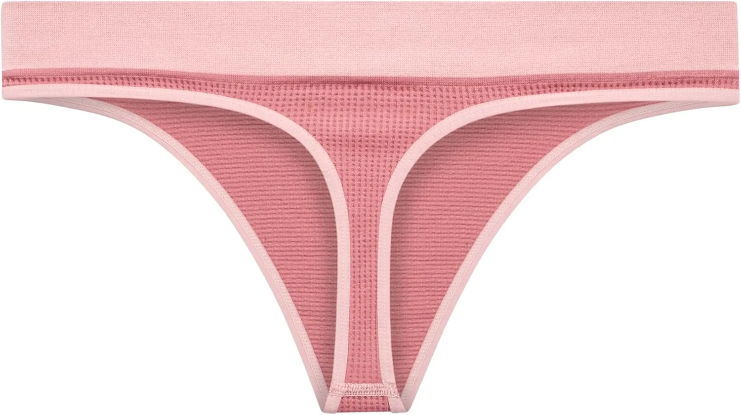 Reebok Women's Thongs - 6 Pack Performance Seamless Thongs for Women Sexy Panties - Breathable Underwear for Women (S-XL)