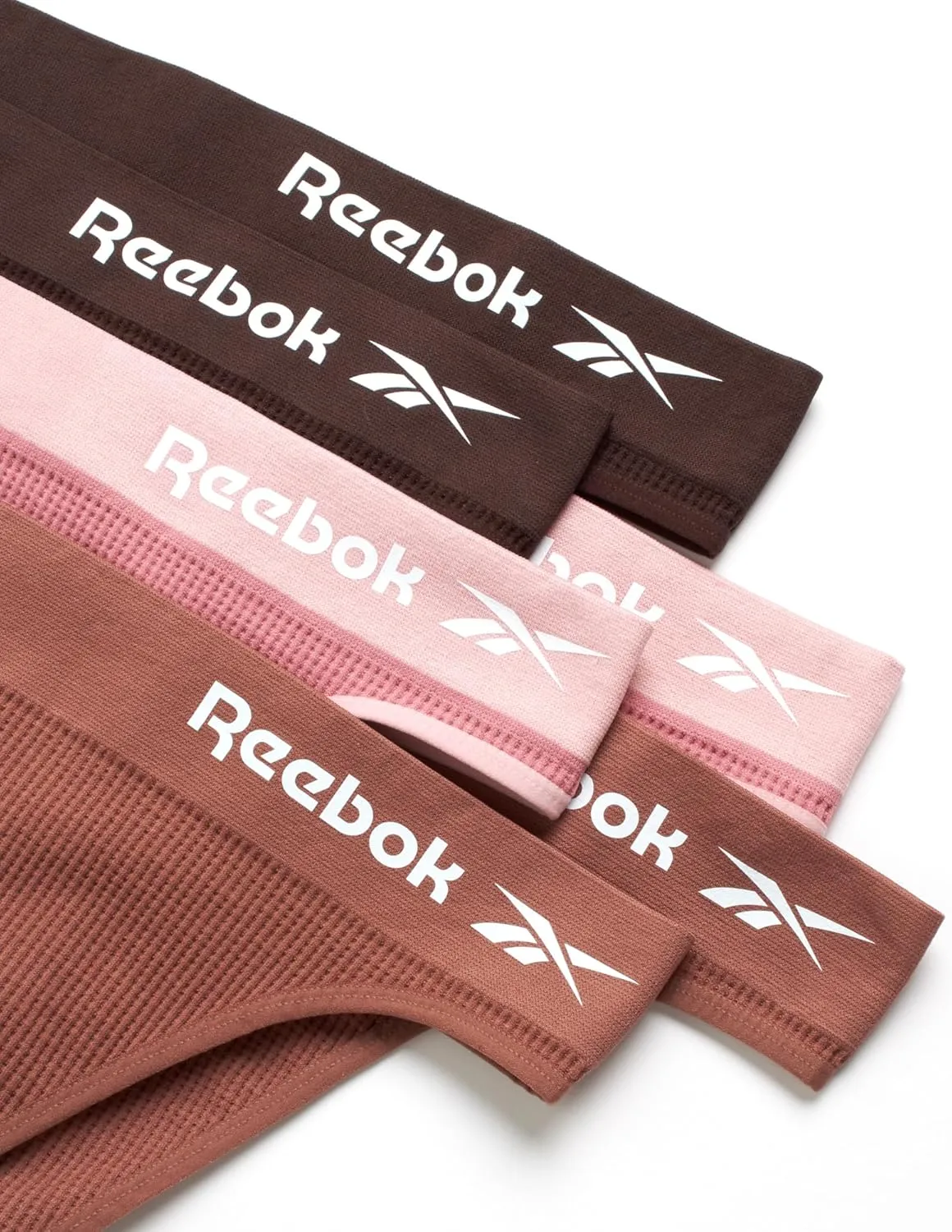 Reebok Women's Thongs - 6 Pack Performance Seamless Thongs for Women Sexy Panties - Breathable Underwear for Women (S-XL)