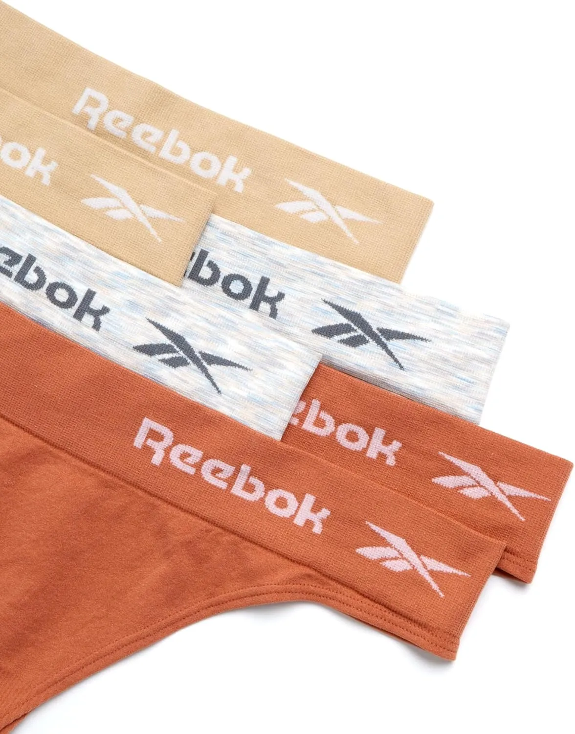 Reebok Women's Thongs - 6 Pack Performance Seamless Thongs for Women Sexy Panties - Breathable Underwear for Women (S-XL)