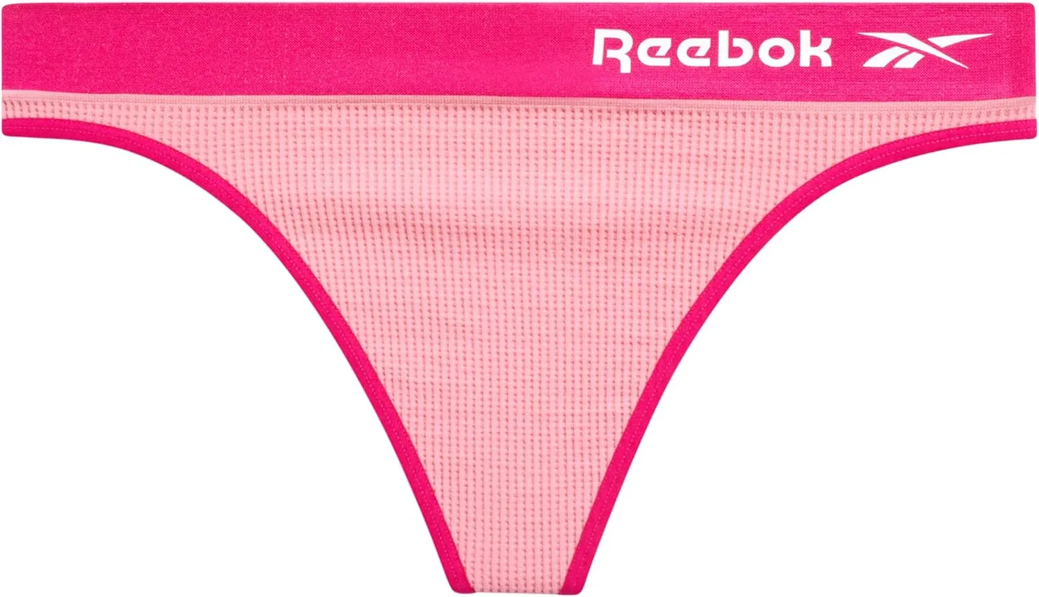 Reebok Women's Thongs - 6 Pack Performance Seamless Thongs for Women Sexy Panties - Breathable Underwear for Women (S-XL)