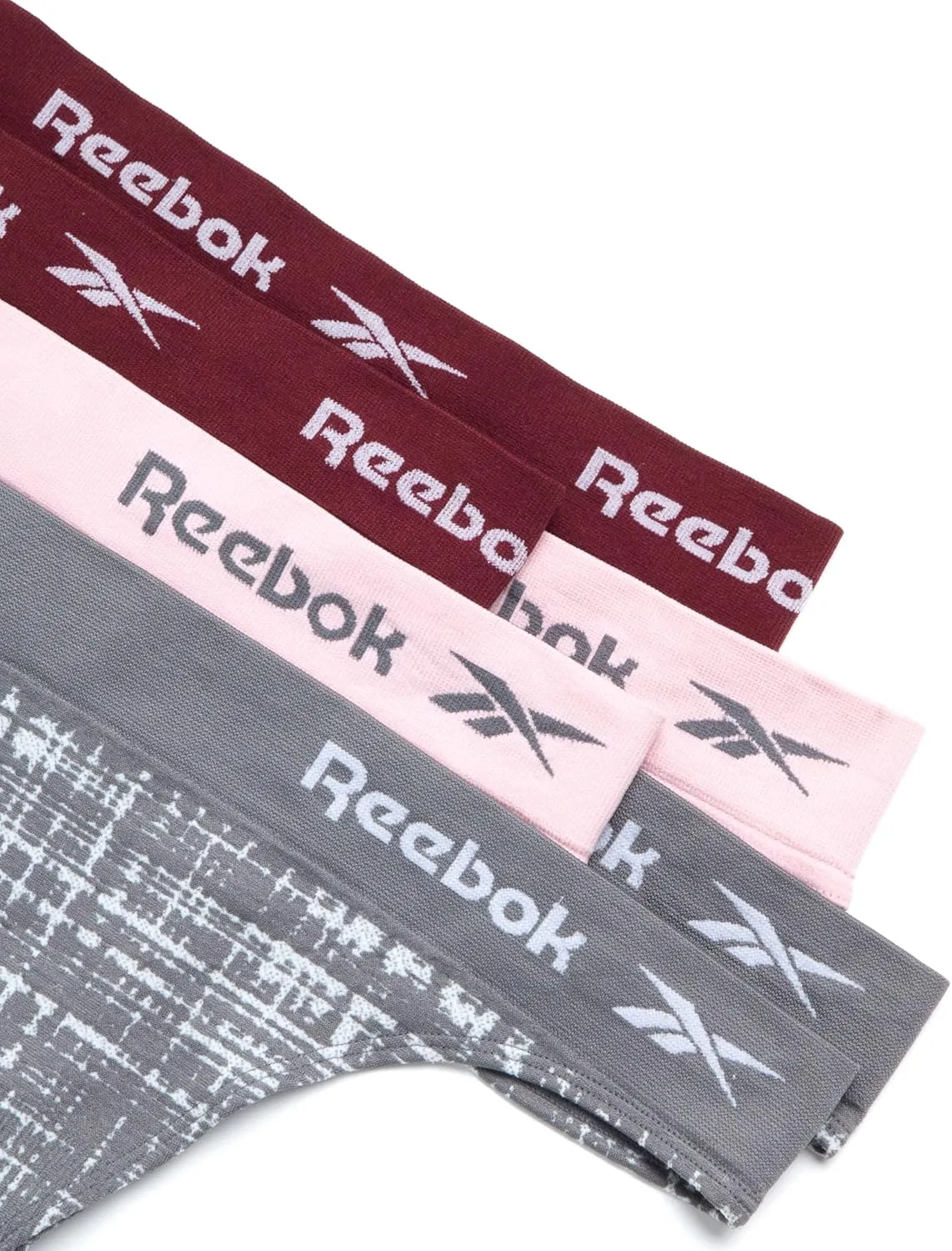 Reebok Women's Thongs - 6 Pack Performance Seamless Thongs for Women Sexy Panties - Breathable Underwear for Women (S-XL)