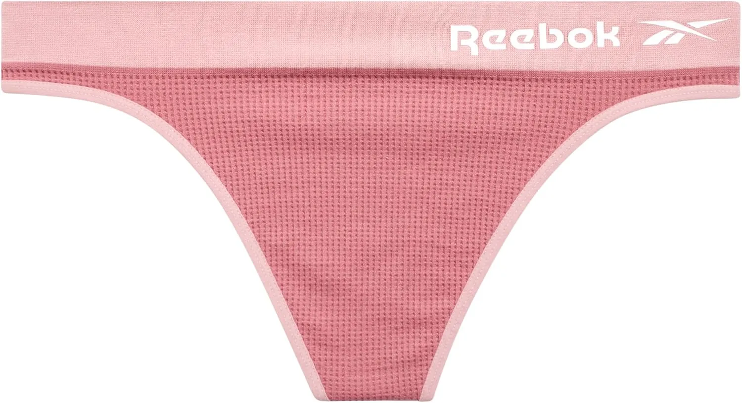 Reebok Women's Thongs - 6 Pack Performance Seamless Thongs for Women Sexy Panties - Breathable Underwear for Women (S-XL)