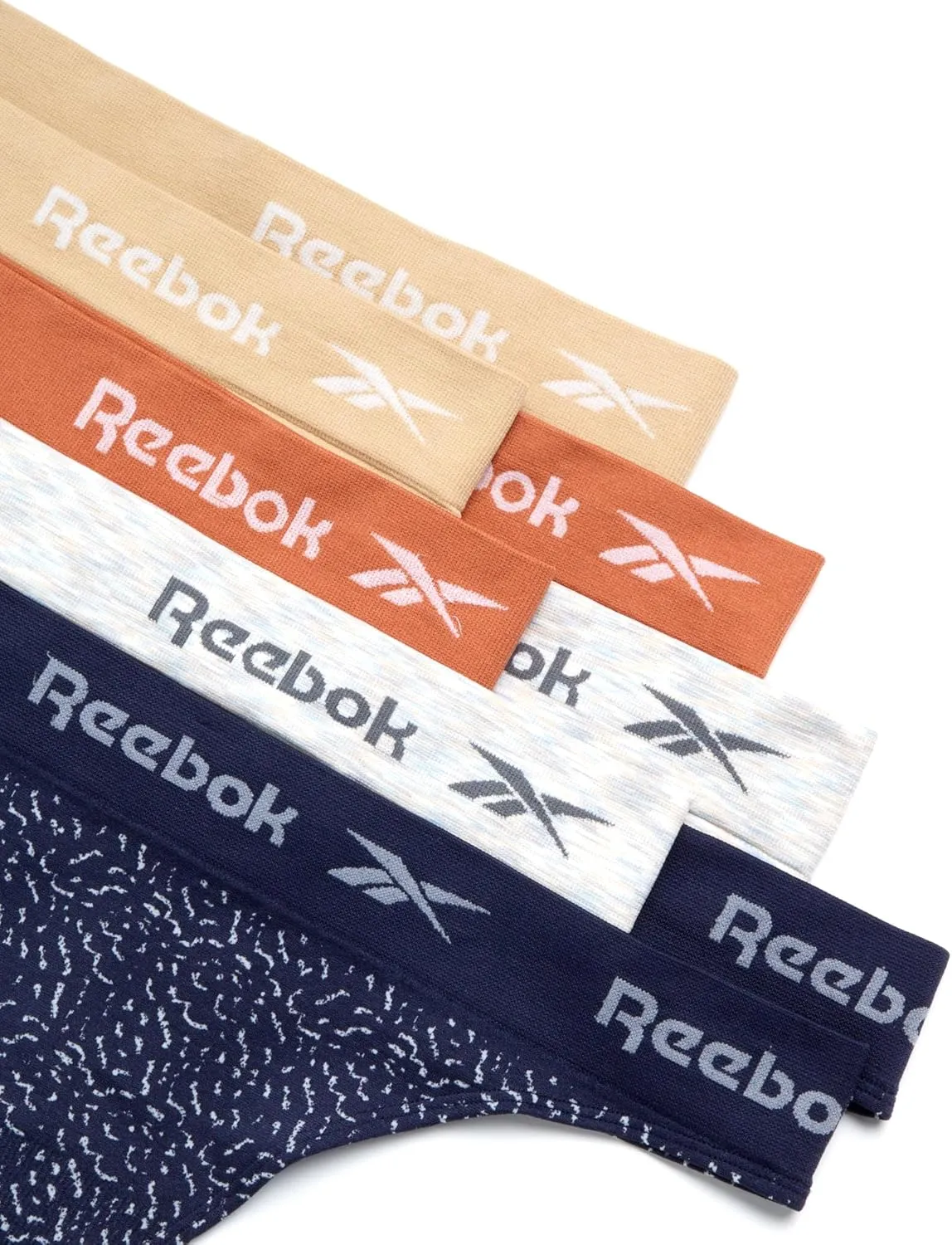 Reebok Women's Thongs - 8 Pack Performance Seamless Thongs for Women Sexy Panties - Breathable Underwear for Women (S-XL)