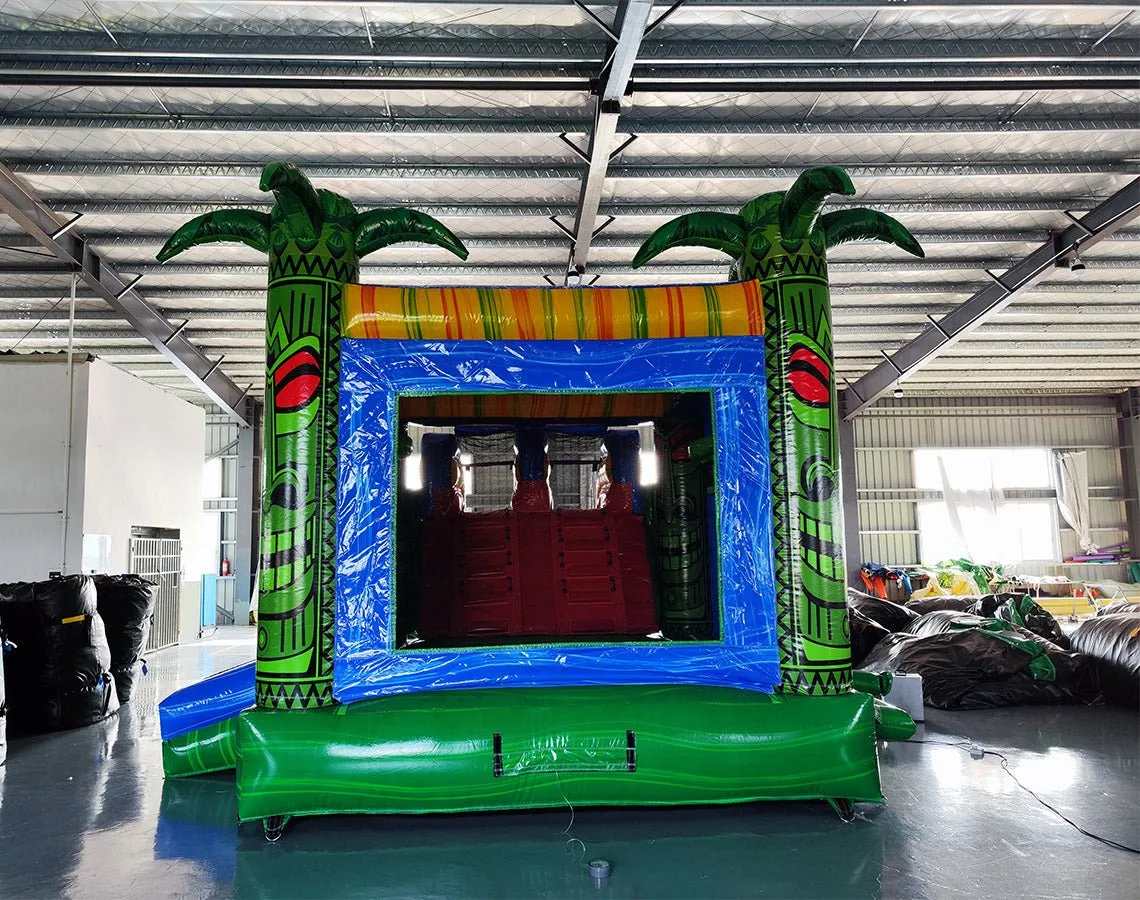 Reggae Rush Dual Lane Bounce House with Slide (Wet/Dry)