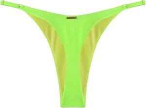 RELLECIGA Women's Adjustable High Cut Thong Bikini Bottom
