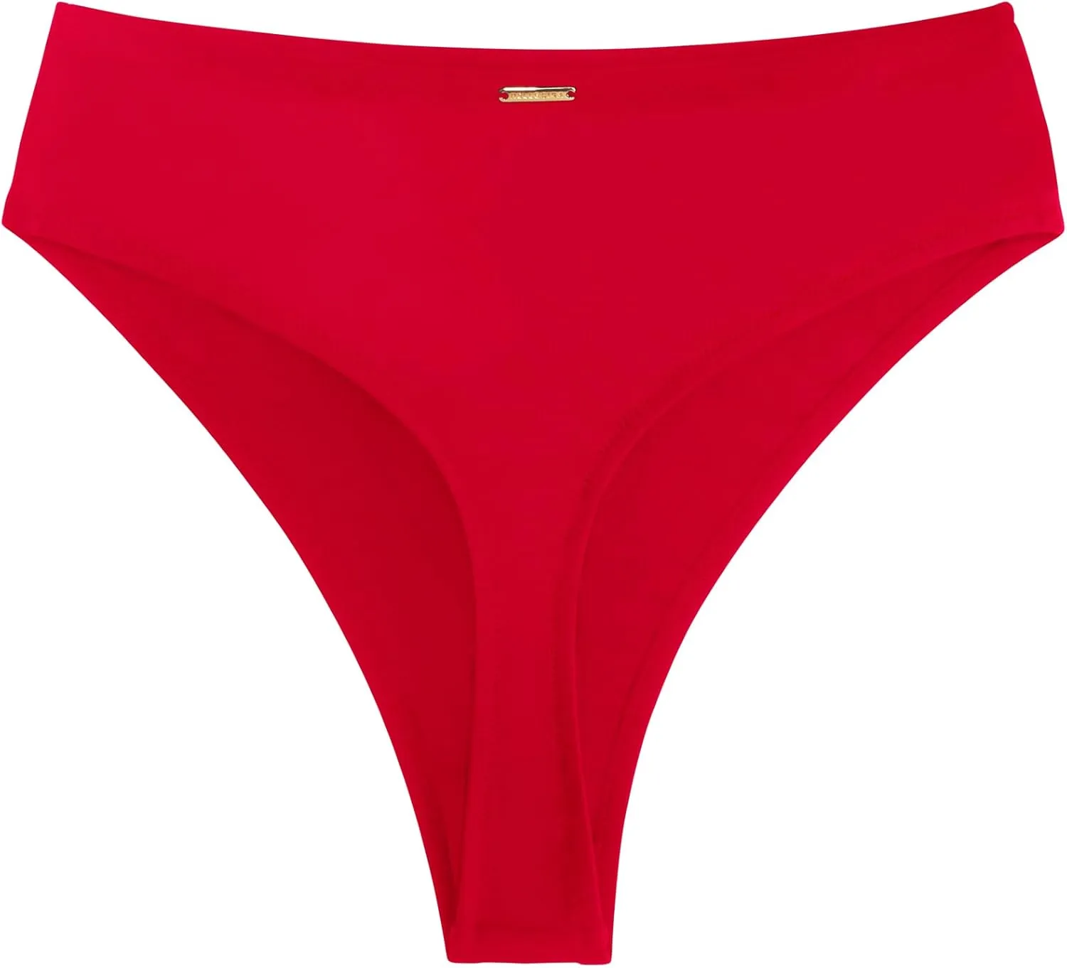 RELLECIGA Women's High Waisted High Cut Thong Bikini Bottom