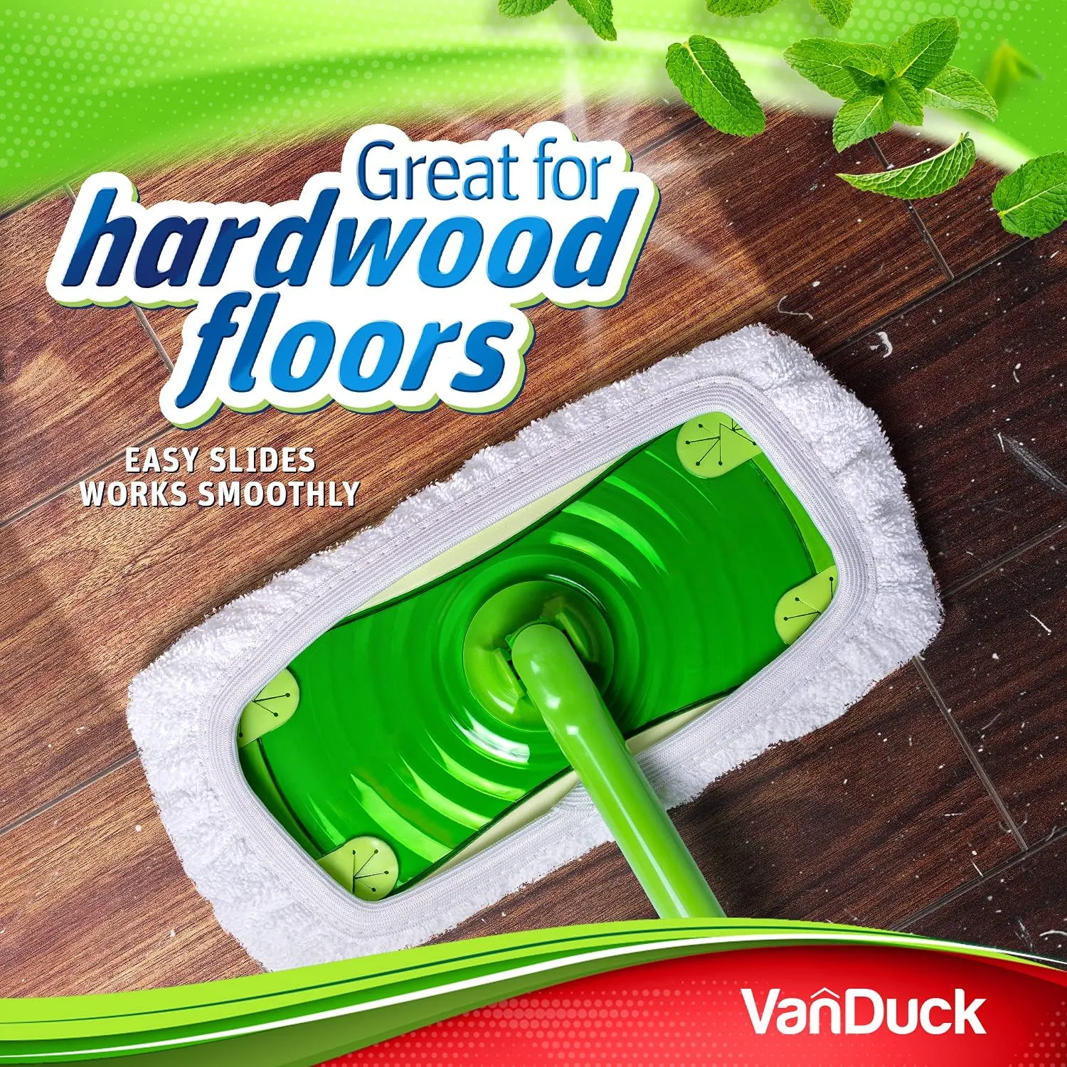 Reusable 100% Cotton Mop Pads Compatible with Swiffer Sweeper (4-Pack), Terry Cloth Mop Covers Washable for Wet Mopping and Floor Cleaning (Handle is Not Included)