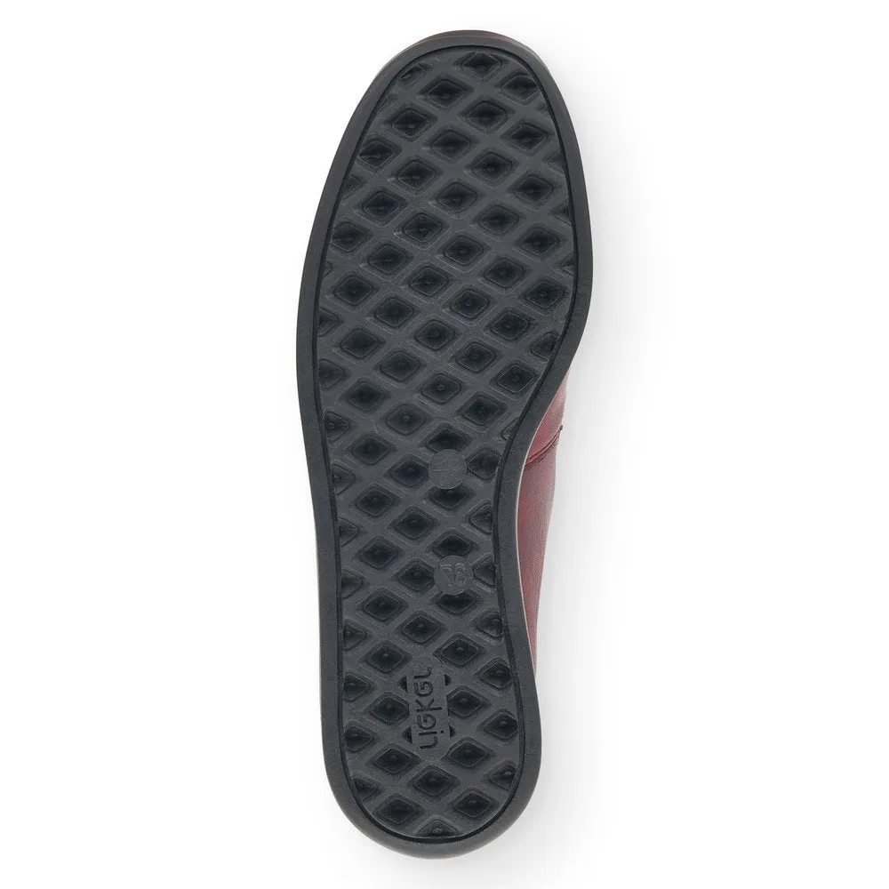 RIEKER - 44251-35 TEX SLIP-ON COMFORT SHOE - WINE