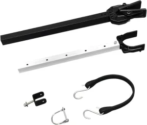 Rubber Boat Motor Bracket Fixing Seat Adjustable Absorber Ship Outboard Engine Fixing Bracket Hull Beam Protector Black