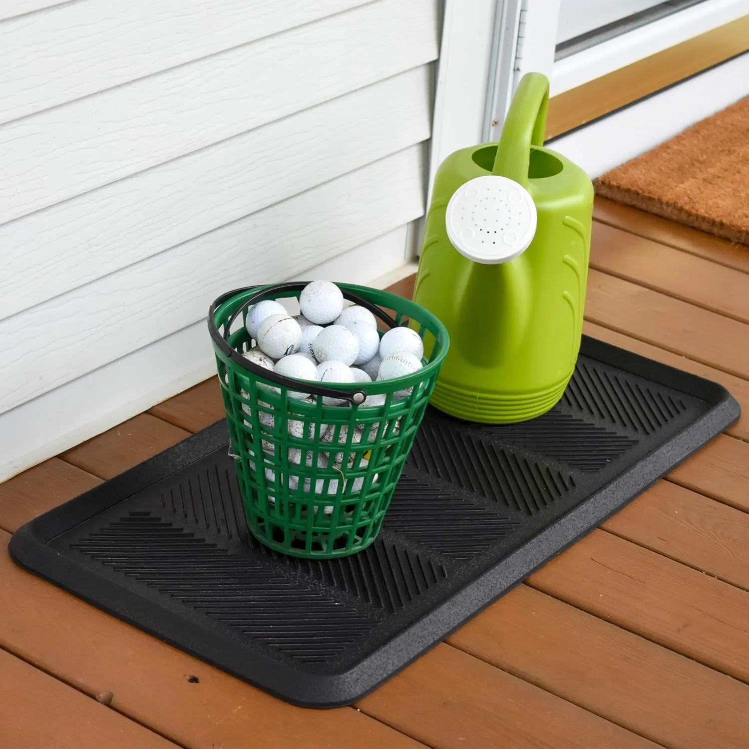 SafetyCare Rubber Shoe & Boot Tray - Multi-Purpose - 32 x 16 Inches - 6 Mats