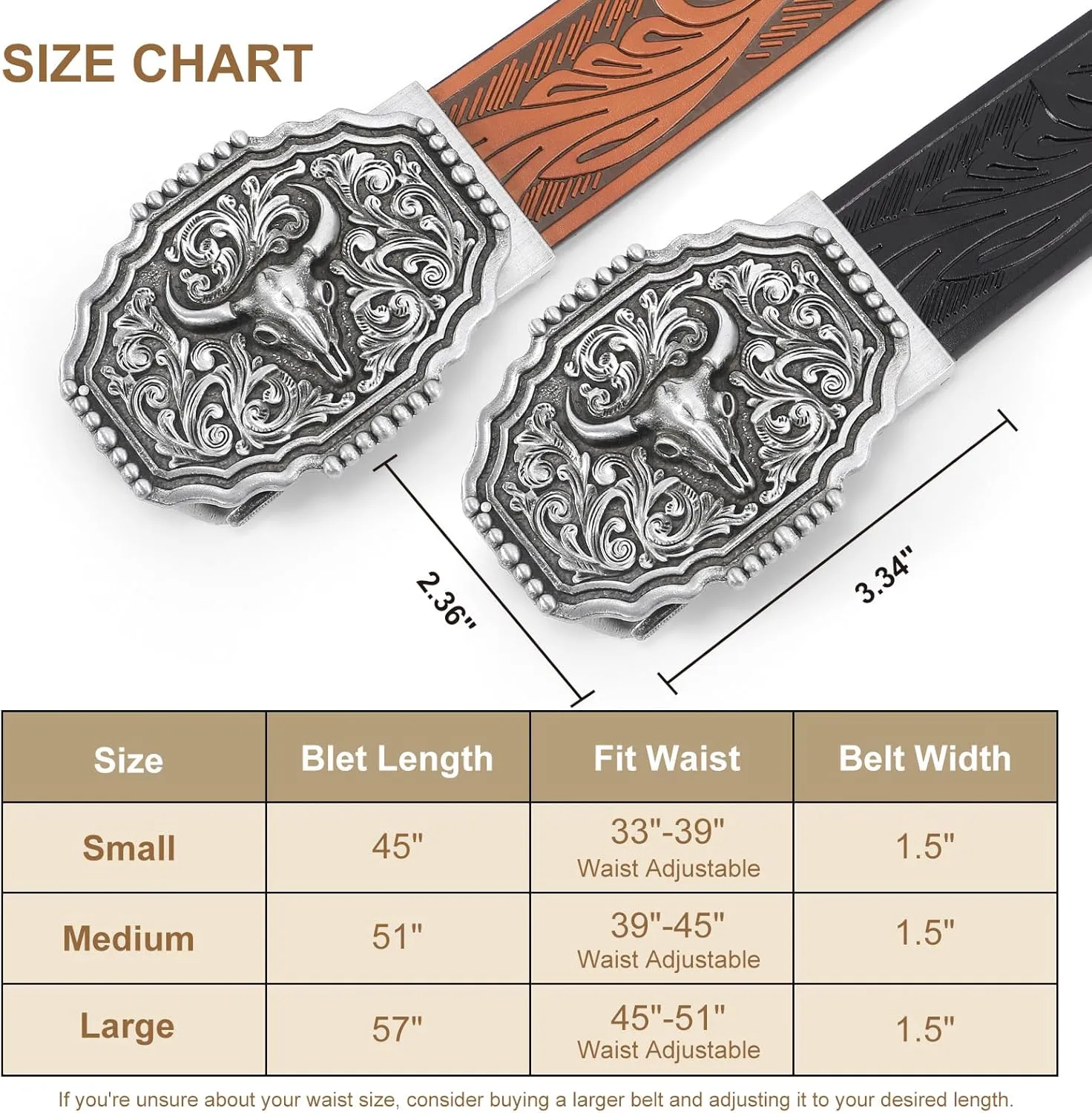 SANSTHS Ratchet Cowboy Belt, Western Ratchet Belts for Men Ratchet Western Belt with Automatic Cowboy Buckle