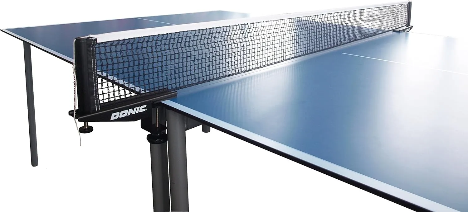 SchildkrötDonic-Schildkröt Team Table Tennis Net, Folding Posts, Practical Accessory with Clips, Maximum Table Thickness 3.5 cm, in Carrying Case, 808302