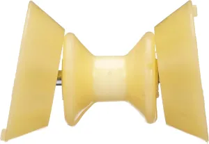 Seachoice Bow Roller w/Bells, 4 in. TPR, Gold,Yellow