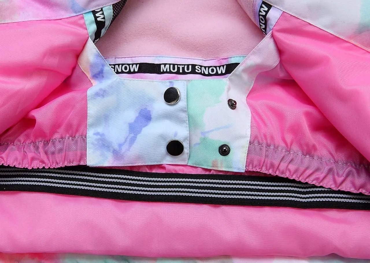 SEARIPE Girls Ski Jacket and Pant Set Winter Warm Snowsuits Kids Toddler Waterproof Outdoor Ski Suit