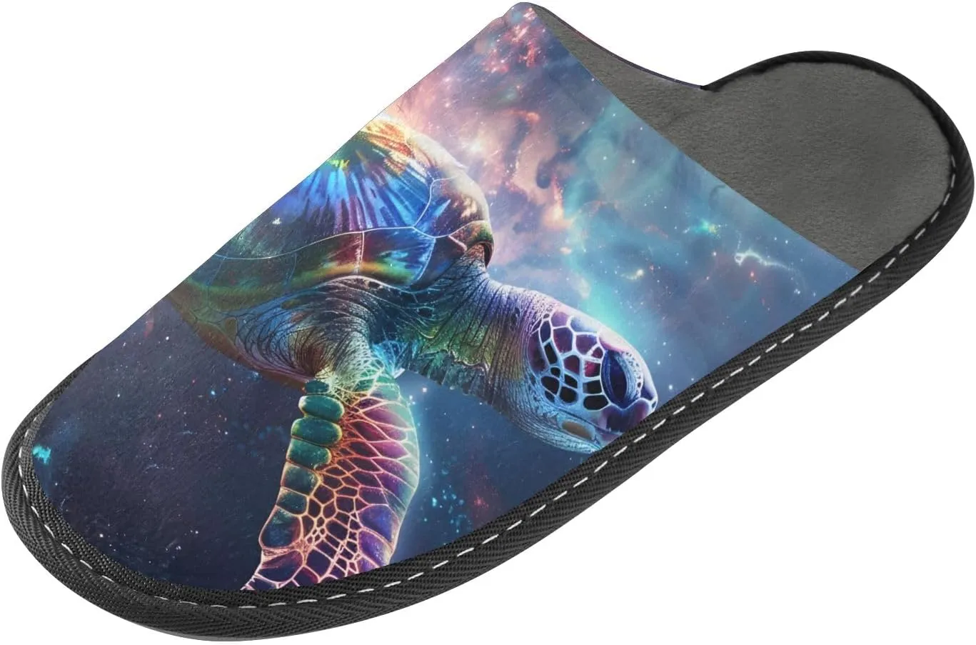 senya Cosmic Turtle Fuzzy Slippers Soft Home Bedroom Slippers for Women Men House Shoes