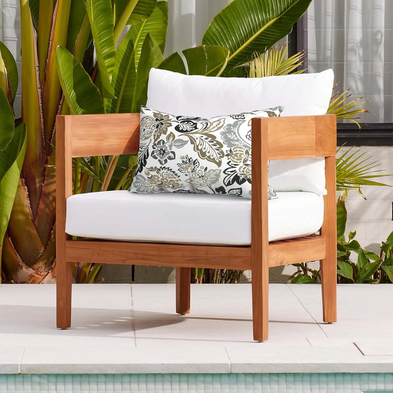 Set of 2 Outdoor Lumbar Pillows 12 x 20 Inch, Rectangle Patio Lumbar Pillows with Inner, Decorative Throw Pillows for Balcony, Porch, Couch and Patio Furniture Use - Dailey Tan