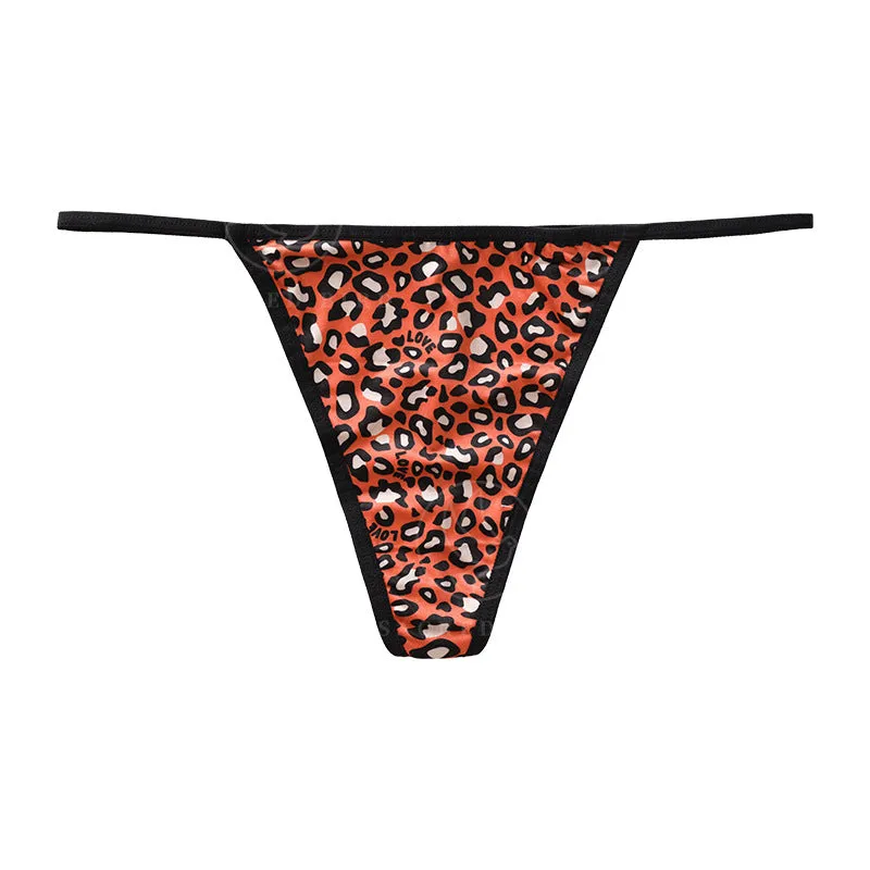 Sexy Leopard Print Low Rise T Panties