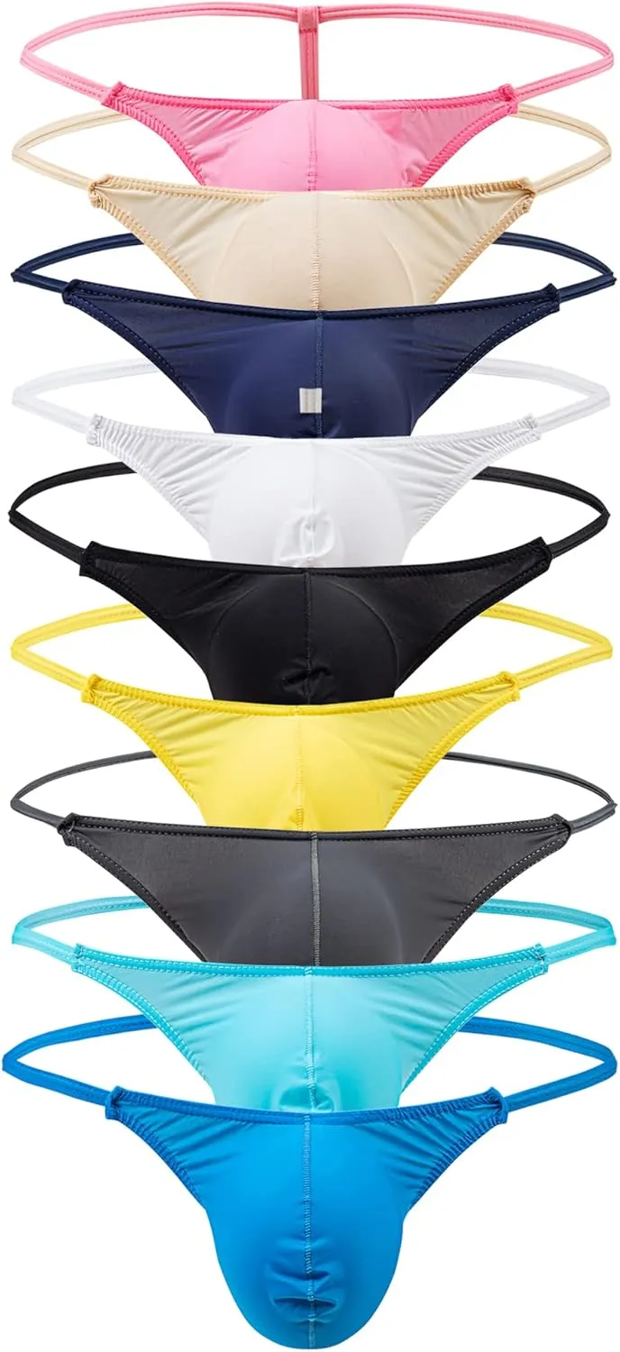Sexy Men G-String Thongs Ice Silk Underwear Bikini Wrestling Sumo Binding Tangas