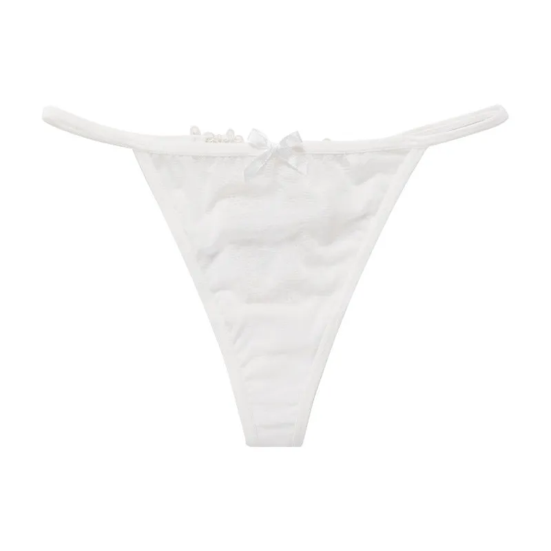 Sexy Spaghetti Strap Panties Lace Plus Size Cotton Crotch Thong