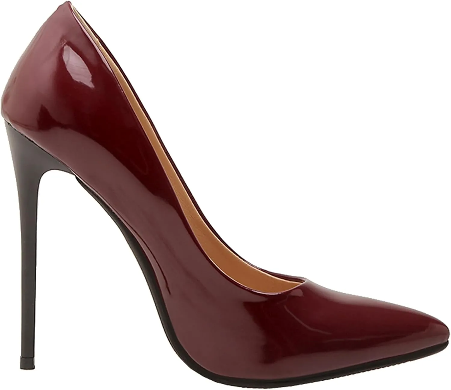 Sexy Women's Pointed Toe Stiletto Pumps Slip-On High Heels, Minimalist Classic Design with Ultra-Thin Heel