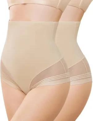 Shapewear Tummy Control Underwear - High Waisted Cincher Girdle Panty Butt Lifting Panties Seamless BodyShaper