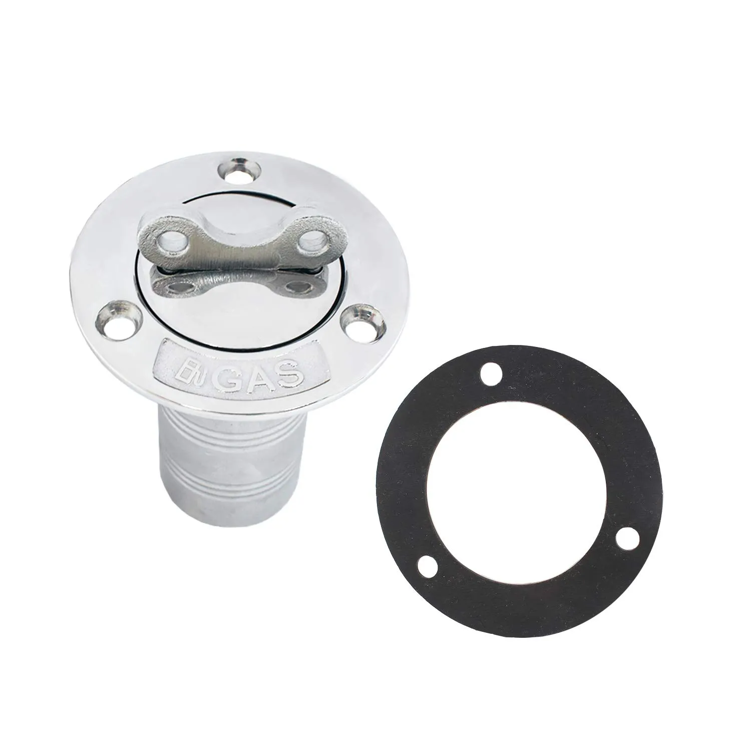 SHENGHUISS Boat Deck Gas Fill/Filler 1-1/2 Inch(38mm) with Key C Cap 316 Stainless Steel Boat Deck Hardware for Boat, Yacht, Caravan