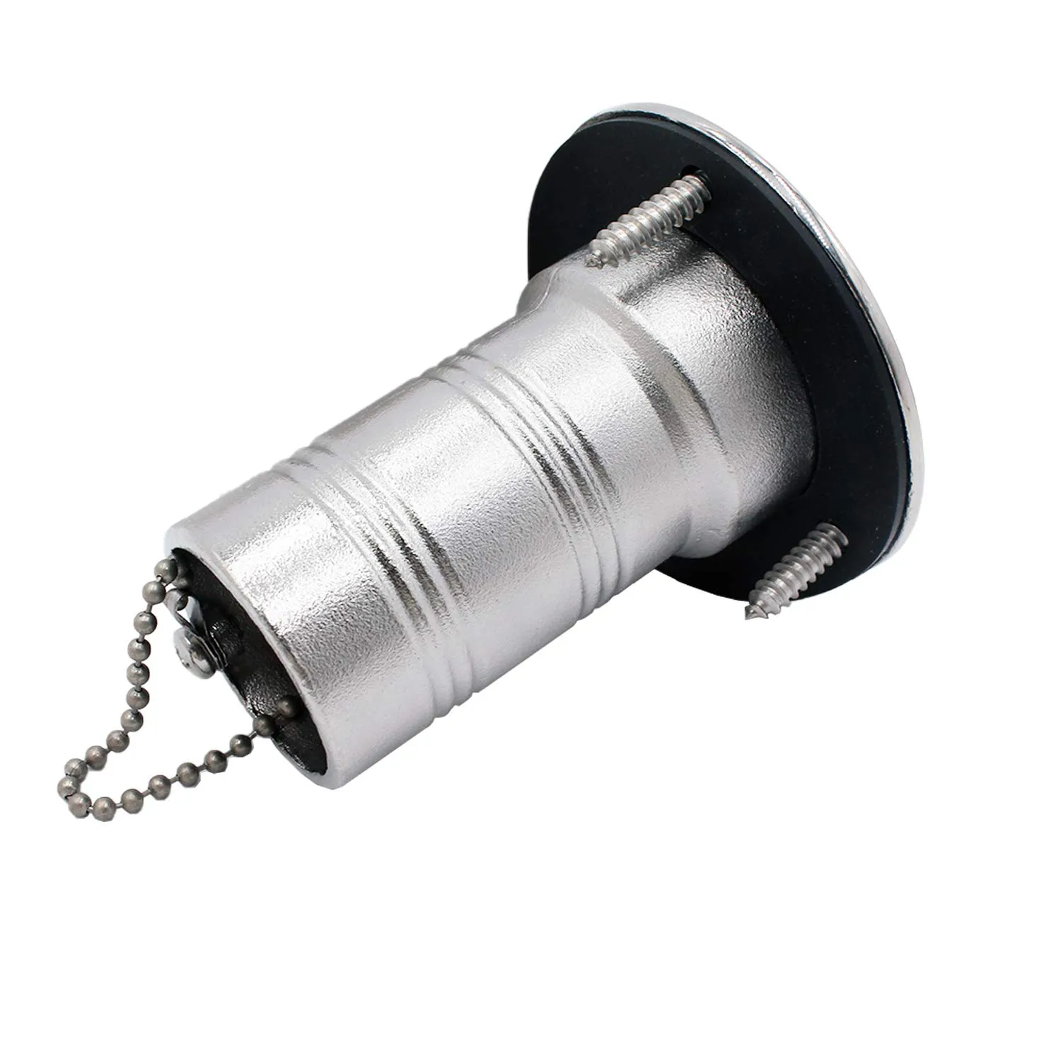 SHENGHUISS Boat Deck Gas Fill/Filler 1-1/2 Inch(38mm) with Key C Cap 316 Stainless Steel Boat Deck Hardware for Boat, Yacht, Caravan