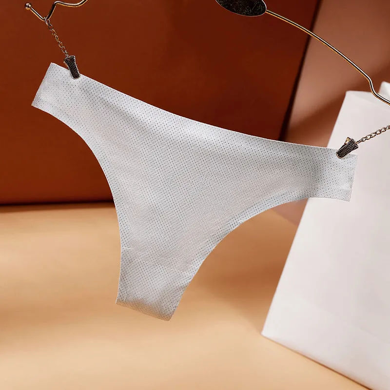 Simple Single Fabric Thong Underwear
