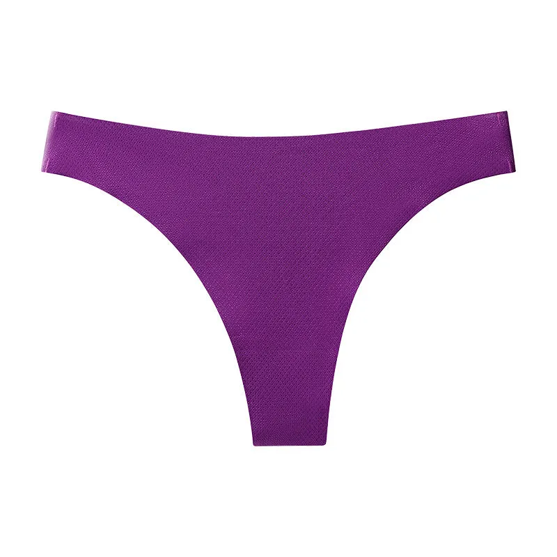 Simple Single Fabric Thong Underwear