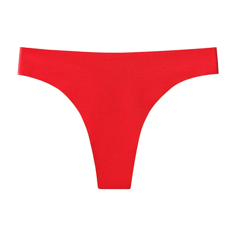Simple Single Fabric Thong Underwear