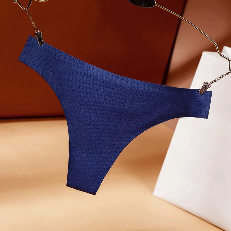 Simple Single Fabric Thong Underwear