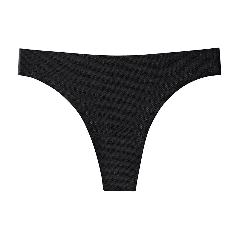 Simple Single Fabric Thong Underwear