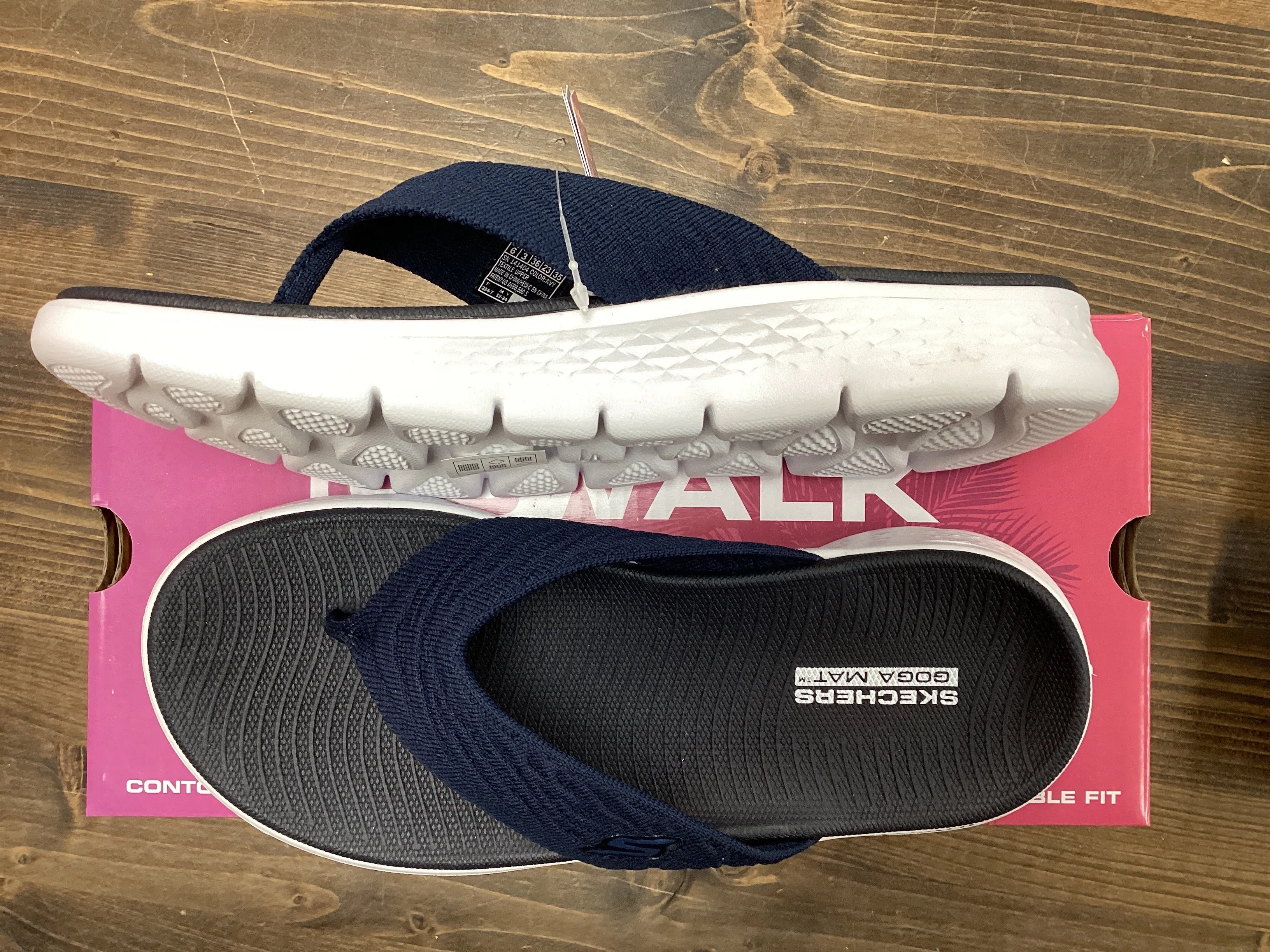 Skechers 141404 Navy Go Walk sandal