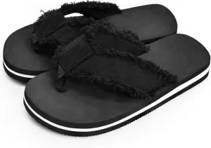 SkiBeaut Boy Flips Flops for Kids Child Slip-on Thong Sandals Kid Boys Slides Water Shoes for Beach Swim Pool