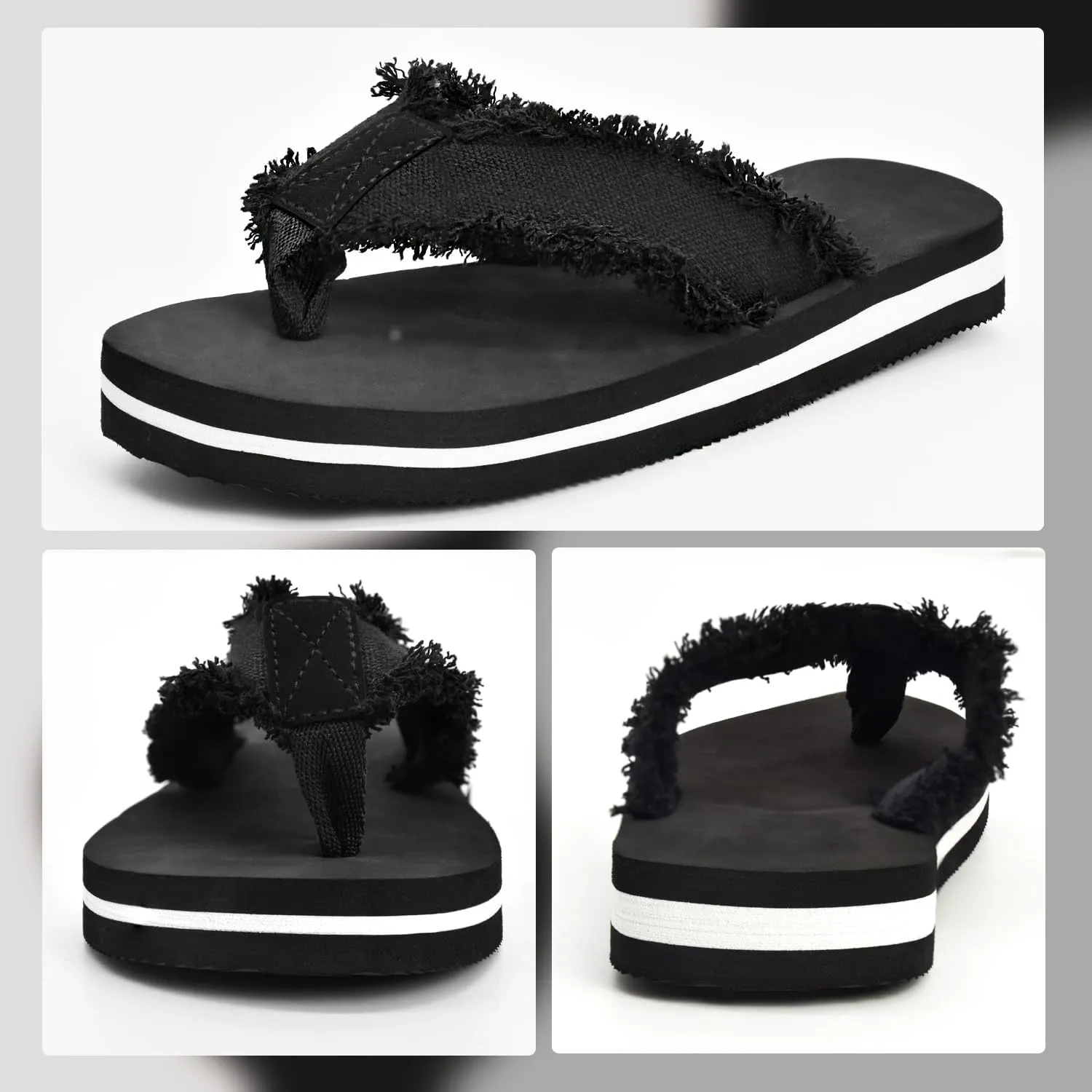 SkiBeaut Boy Flips Flops for Kids Child Slip-on Thong Sandals Kid Boys Slides Water Shoes for Beach Swim Pool