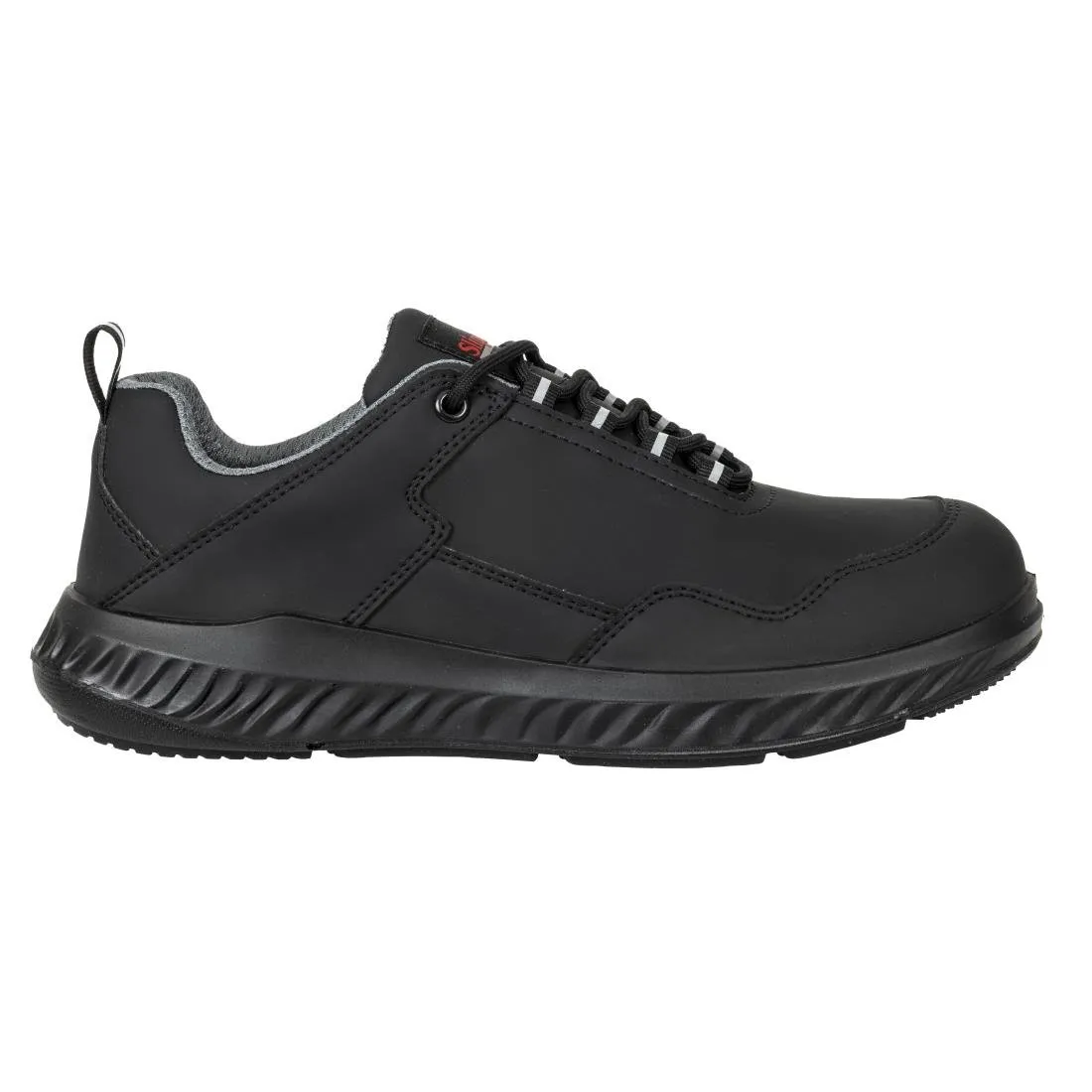 Slipbuster Microfibre Safety Trainers Matte Black 43