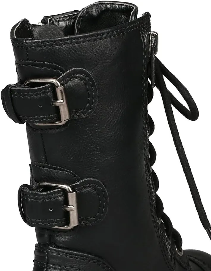 Soda Girls Kids Dome-2S Lace Up Military Combat Boots