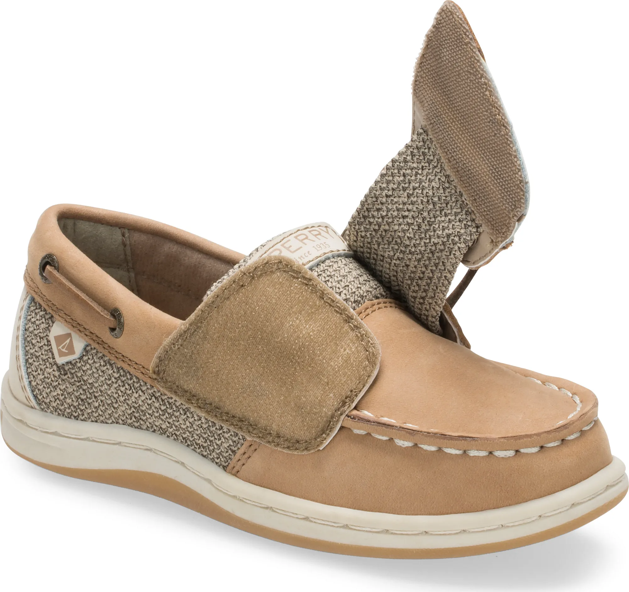 Songfish Junior Boat Shoe - Big Kid Linen/Oat