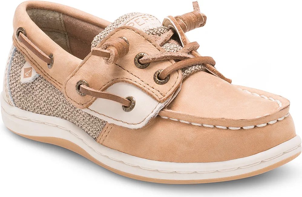 Songfish Junior Boat Shoe - Big Kid Linen/Oat