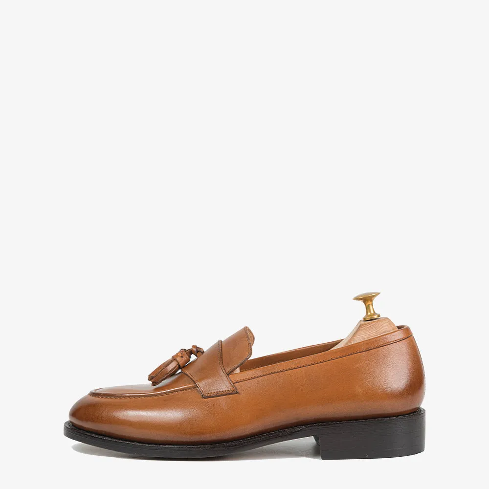 Southwark Big Tassel Tan Slip-On Shoes