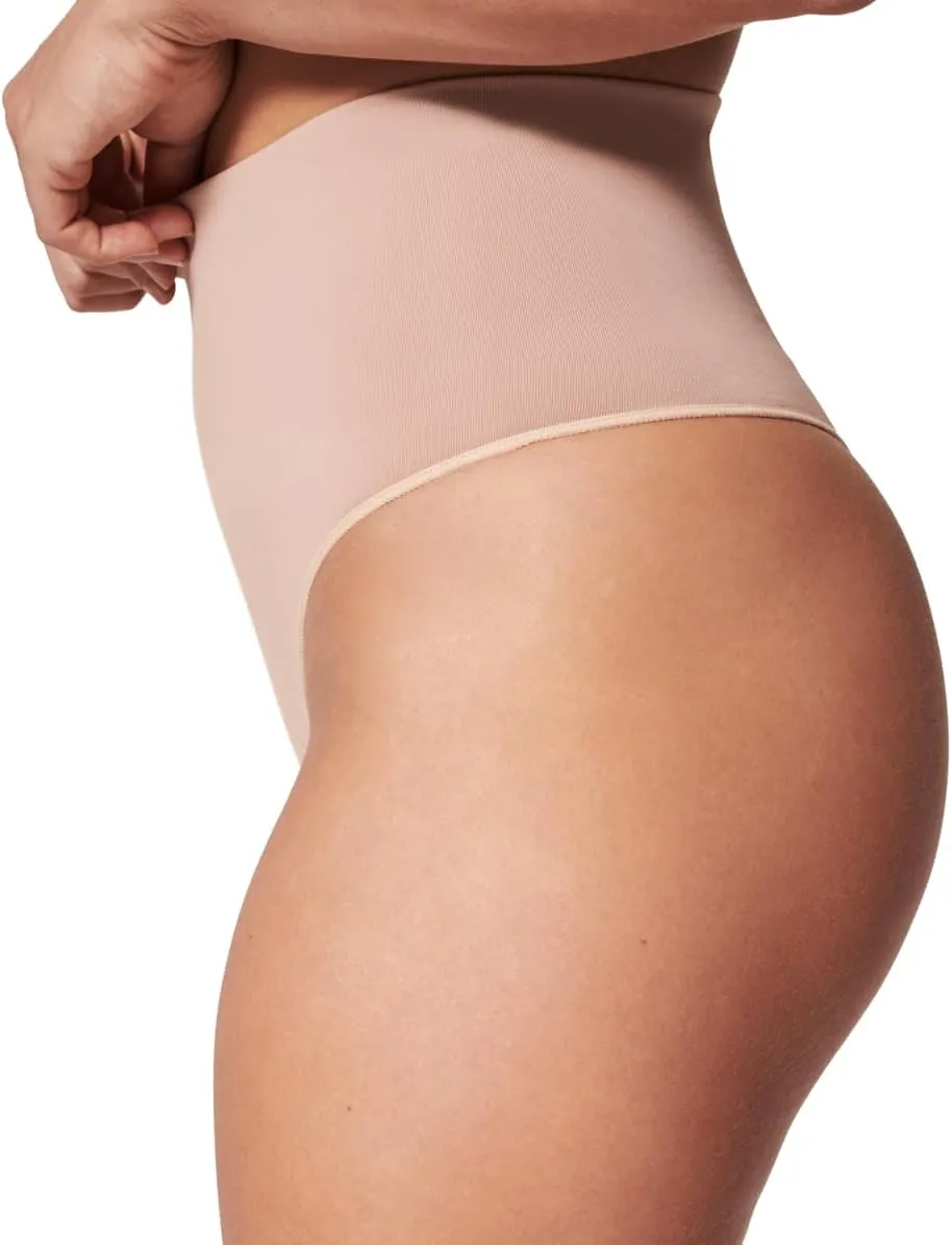 SPANXshape ExtraOrdinary Thong - Sculpting with Compression - Women's Shapewear Underwear - Recycled Nylon Fabric Blend